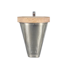 Carica l'immagine nel visualizzatore di Gallery, Infusore in acciaio inox con coperchio in legno di acacia