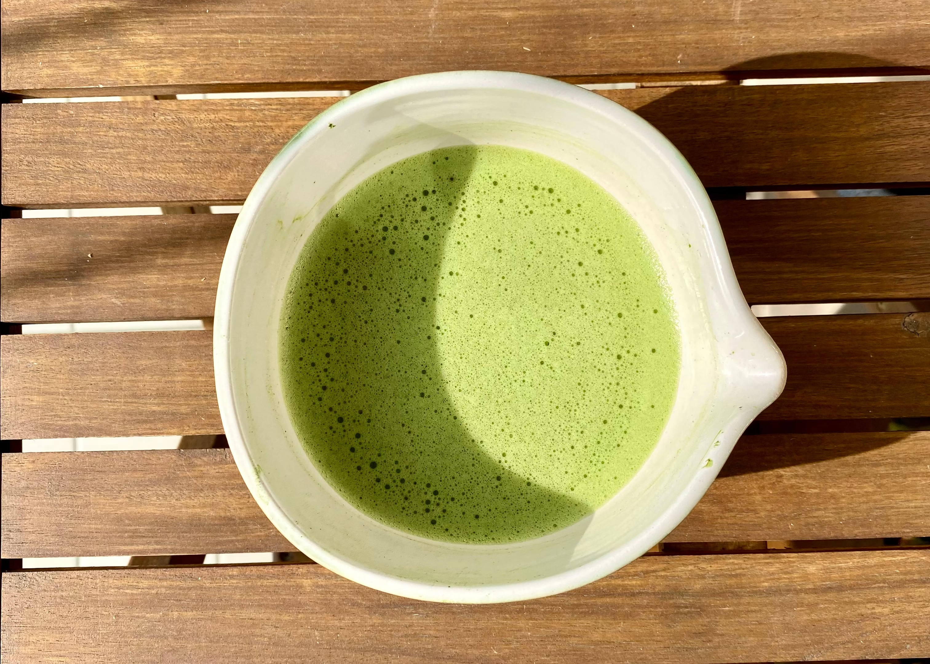 Chawan Wabi - Ciotola con beccuccio per preparare tè matcha