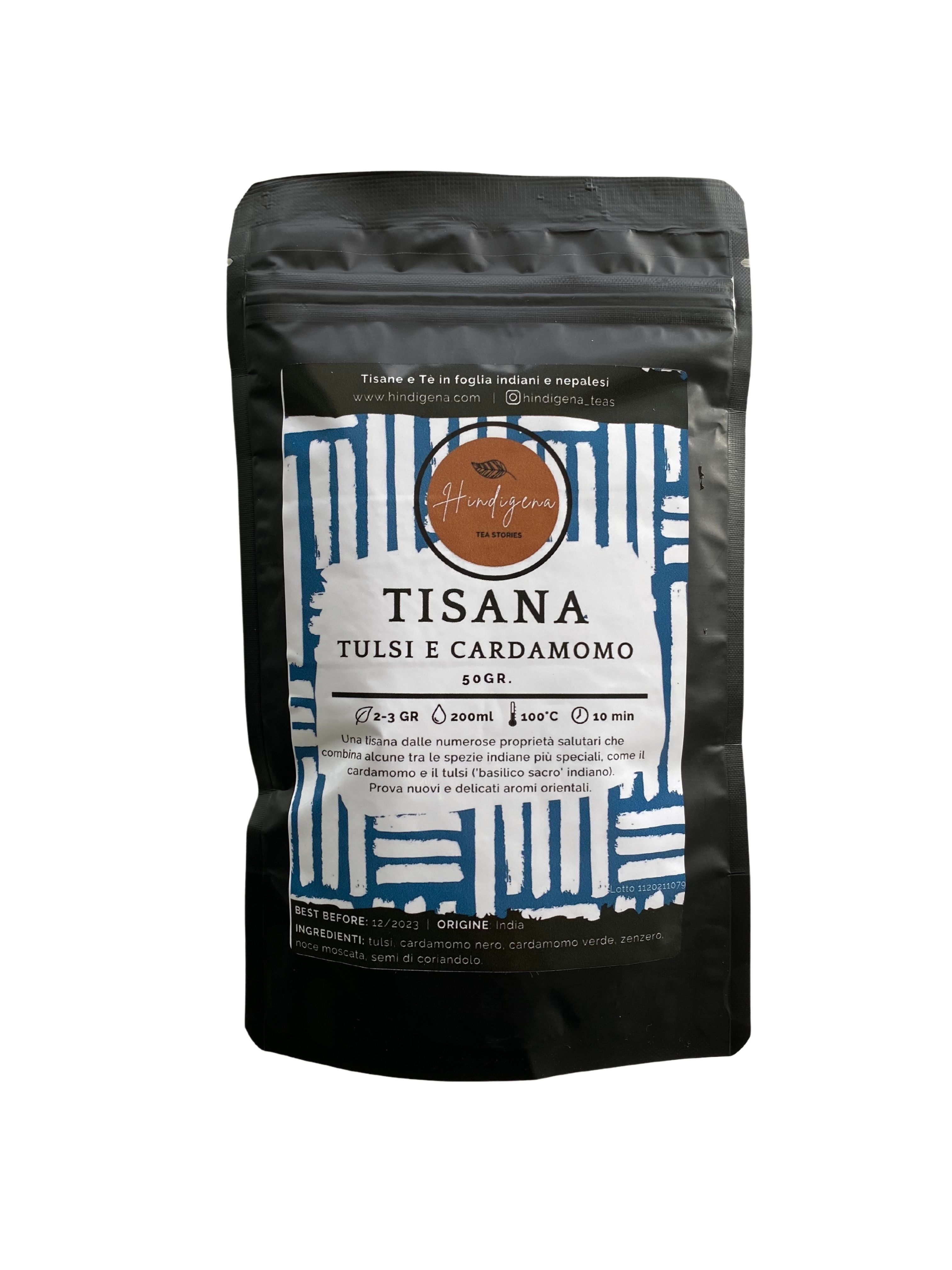 Tisana Tulsi e Cardamomo (India) - Hindigena Teas